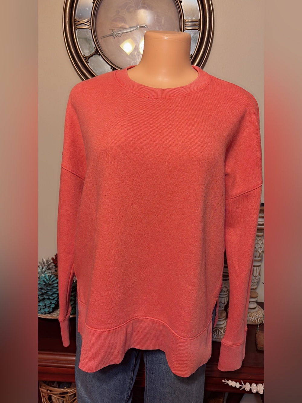 Women's Coral Scoopneck Sweater - Relaxed Everyday Pullover